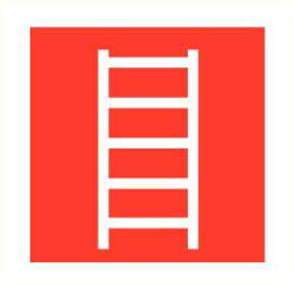 Ladder 200x200 mm kunststof PVC