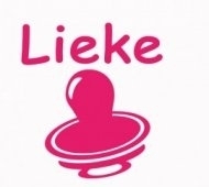 Geboortesticker voor op het raam (lieke)