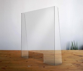 plexiglas scherm tbv balie 60x60cm