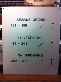 Aluminium verwijsbord