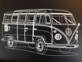 Bord afbeelding volkswagen bus