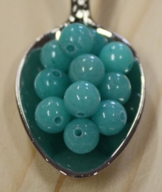 Jade perle - Turquoise Grün - 6mm