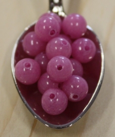 Jade perle - Rosa Pink - 6mm