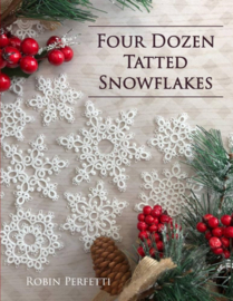 Four dozen tatted snowflakes