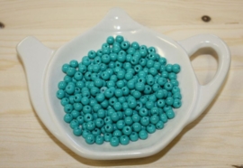 Glaskraal opaque - Turquoise - 4mm