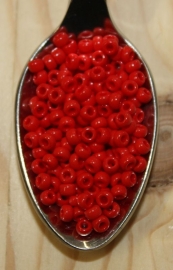 Seed bead - 8/0 - opaque red