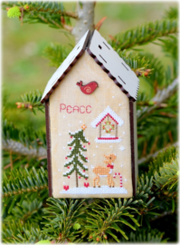 Christmas birdhouse peace - 164
