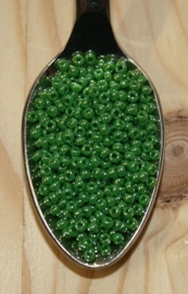 Seed bead - 11/0 - opaque luster green