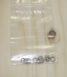1100 - Buigringen Zilver 4mm 10 stuks