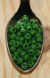 Seed bead - 6/0 - opaque green