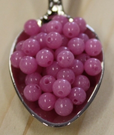 Jade perle - Rosa Pink - 4mm