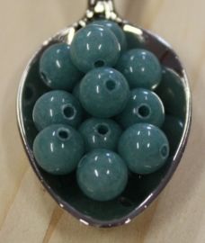 Jade kraal - Licht teal groen - 6mm