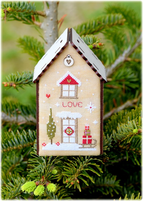 Christmas birdhouse love - 165