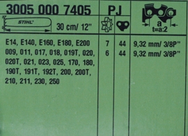 Stihl Rollomatic E Light zaagblad 1.3mm | 30cm | 3/8P | Artnr. 3005 000 7405