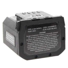 Volpi Accu 4.0Ah past op de kv390 & kvs8000