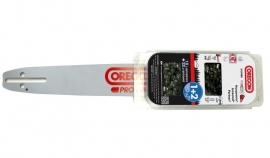 Actie! Combinatieset:  Oregon Pro-AM zaagblad 130MLBK095+ 2 Oregon 95VPX056E zaagkettingen | 33 cm| K095 aansluiting.