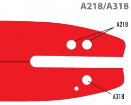 Oregon zaagblad Double-Guard 91 / 45cm / 1.3mm / 3/8 / BLADAANSLUITING A318 / 180SDEA318