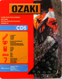 Ozaki zaagketting | 1.3mm | 3/8 | 52 schakels | halfronde beitelvorm Artikelnummer CD5