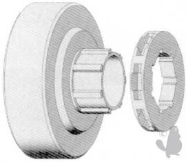 Tandwiel (ringtandwiel) met ring | .404 | 7 tands | EG1708300 | Passend op Stihl 084, 088, MS880