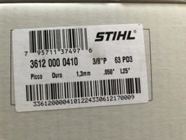 Stihl Rapid Duro (Widia) ketting op rol | 1.3mm | 3/8p | 7.5 meter | 410 schakels | 3612 000 410