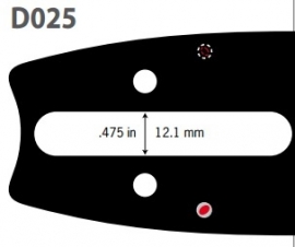 Actie! Oregon combiset: zaagblad + 2 kettingen | 1.6mm | 3/8 | 50cm| BLADAANSLUITING D025| 203SFHD025