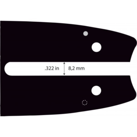 Oregon zaagblad AdvanceCut / 35cm / 1.3mm / 3/8 / BLADAANSLUITING A074 / 140SXEA074