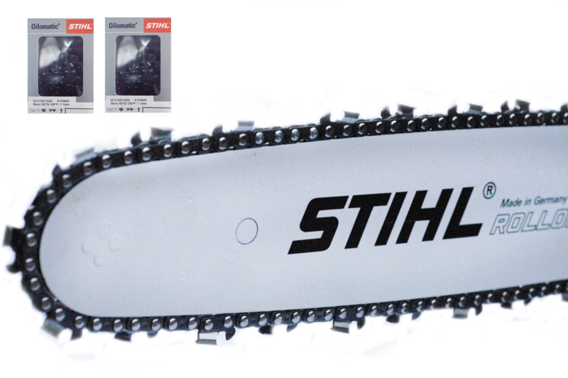 Combinatie pakket zaagblad 35cm 2 stihl kettingen (stihl adviesprijs €118,80 | Stihl zaagketting en zaagblad | 1.3mm | 3/8 | 50 aandrijfschakels | Zaagkettingdirect.nl