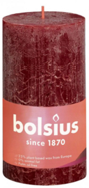 Bolsius	- Rustiekkaars shine 130/68 Velvet Red