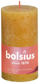 Bolsius	- Rustiekkaars Shine 130/68 Honeycomb Yellow