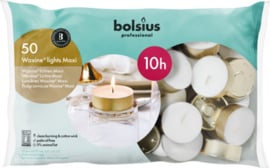 Bolsius Professional - Horeca Maxi Waxinelichten 10 uur 50 stuks