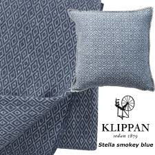 Blauw plaid Klippan Stella Smokey blue