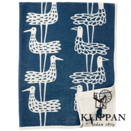 Katoenen plaid Klippan Shorebirds blue