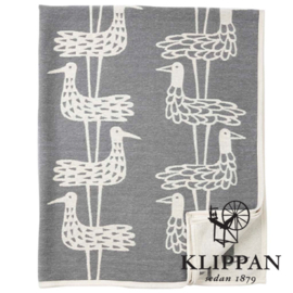 Katoenen plaid Klippan Shorebirds grijs