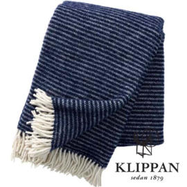 Lamswollen Klippan plaid  Ralph blauw