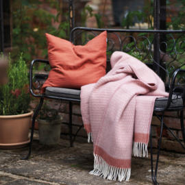 Wollen plaid Harald dusty rose/copper