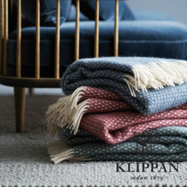 Blauw plaid Klippan Knut Smokey blue