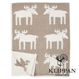 Klippan plaid katoen Eland grijs