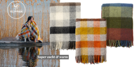 Wollen plaid Gotland multi yellow