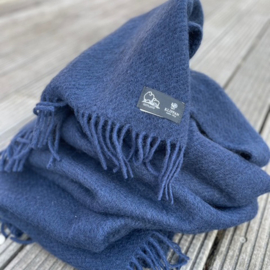 Wollen plaid Gotland navy