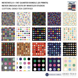 20 Fat Quarters - Never Enough Dots Windham Fabrics