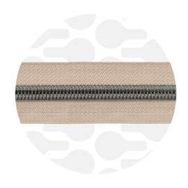 Zipper zoo - Rits light clay