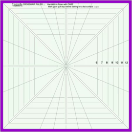 Westalee Crosshair ruler 8 point - 12,5 inch
