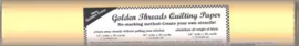 Golden Threads Quilting Paper - 12" x 20 yard