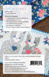 Quiltpatroon - Little Kittens