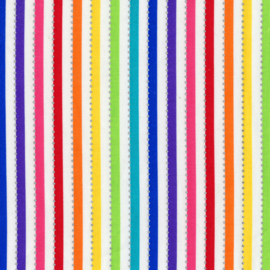 Be Colourful Stripe White Rainbow - BC28Q14