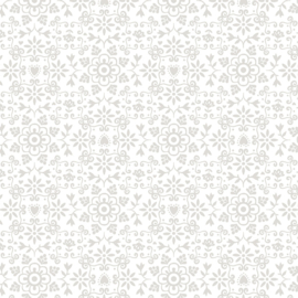 Chateau Meow Azulejo White on White - 5534/55