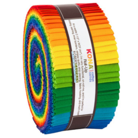 Jelly Roll Robert Kaufman - Kona Cotton Bright Rainbow