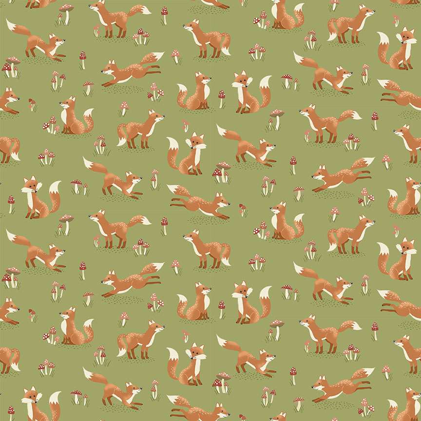 Hello Autumn Fox Green - 098G