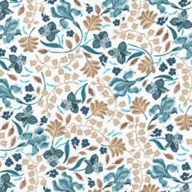 Feathers and Flora White - 22748/1
