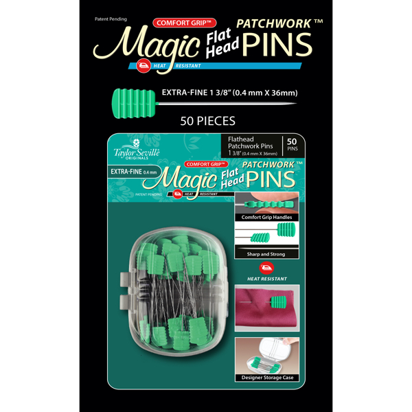Magic Pins Patchwork (spelden) Flathead -  Extra fine (50 stuks)